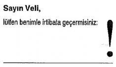 Lehrerstempel türkisch "Kontaktaufnahme"