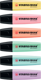 STABILO Textmarker Boss original Pastel 6er Set